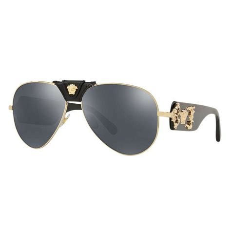 versace ve 2150 sunglasses|Versace VE2150Q 62 Dark Grey & Gold Sunglasses .